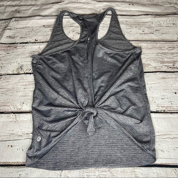 Manduka Grey  Open Tie Back Tank Size M - Picture 2 of 9